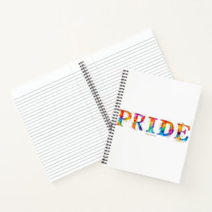 SlipperyJoe's colourful creative Pride-themed text Notebook