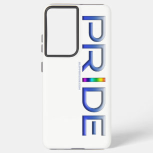 SlipperyJoe's Colourful Pride word blue rainbow co Samsung Galaxy Case