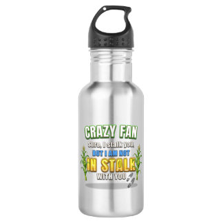 SlipperyJoe's corn stalks follow someone crazy fan 532 Ml Water Bottle