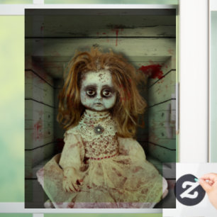 SlipperyJoe's creepy doll pale face creepy blood d