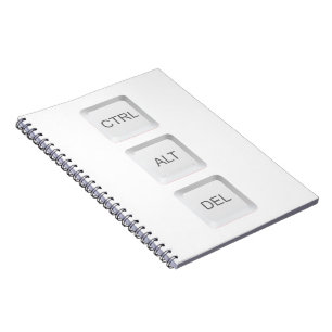 SlipperyJoe's CTRL ALT DEL computer keyboard butto Notebook