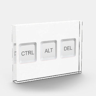 SlipperyJoe's CTRL ALT DEL computer keyboard butto Photo Block