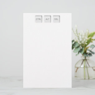 SlipperyJoe's CTRL ALT DEL computer keyboard butto Stationery
