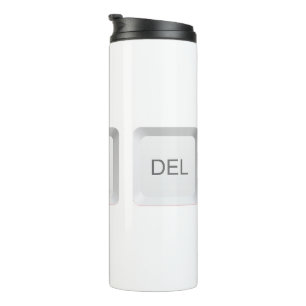 SlipperyJoe's CTRL ALT DEL computer keyboard butto Thermal Tumbler