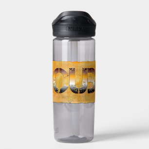 SlipperyJoe's cub bear word orange-brown tones pro Water Bottle