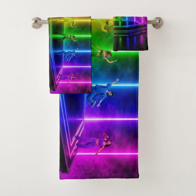 SlipperyJoe's dance performance celebrating Pride  Bath Towel Set (Insitu)