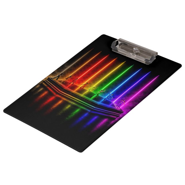 SlipperyJoe's dance performance celebrating Pride  Clipboard (Angled)