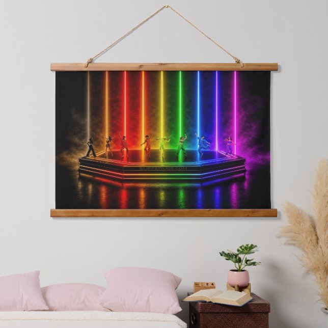 SlipperyJoe's dance performance celebrating Pride  Hanging Tapestry (Bedroom)