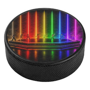 SlipperyJoe's dance performance celebrating Pride Hockey Puck
