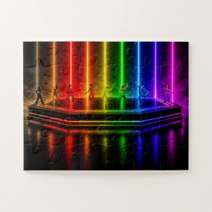 SlipperyJoe's dance performance celebrating Pride Jigsaw Puzzle