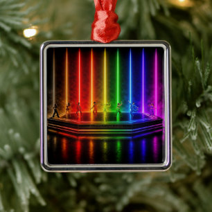 SlipperyJoe's dance performance celebrating Pride Metal Ornament