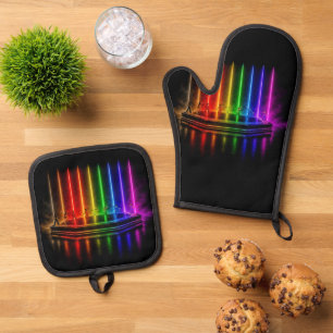 SlipperyJoe's dance performance celebrating Pride  Oven Mitt & Pot Holder Set