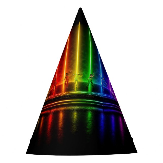 SlipperyJoe's dance performance celebrating Pride  Party Hat (Front)