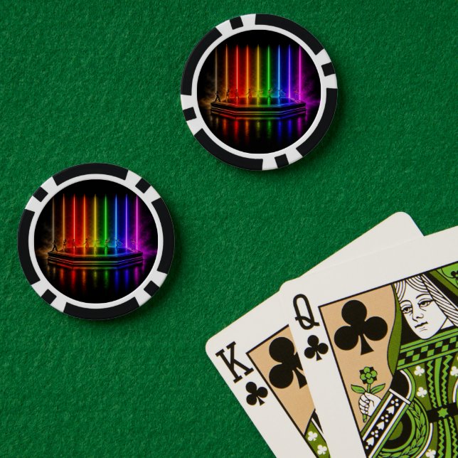 SlipperyJoe's dance performance celebrating Pride  Poker Chips (Poker Table (Double))