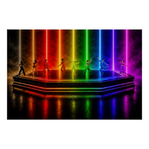SlipperyJoe's dance performance celebrating Pride Poster