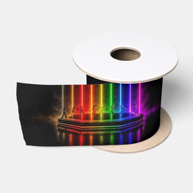 SlipperyJoe's dance performance celebrating Pride  Satin Ribbon (Spool)