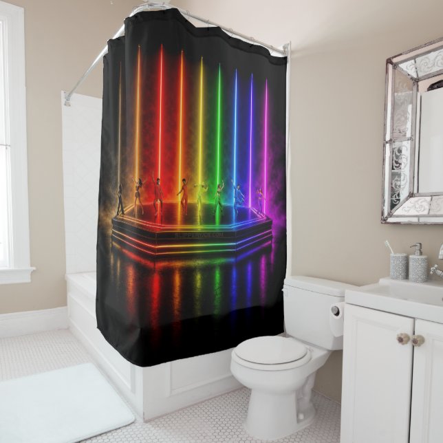 SlipperyJoe's dance performance celebrating Pride  Shower Curtain (In Situ)