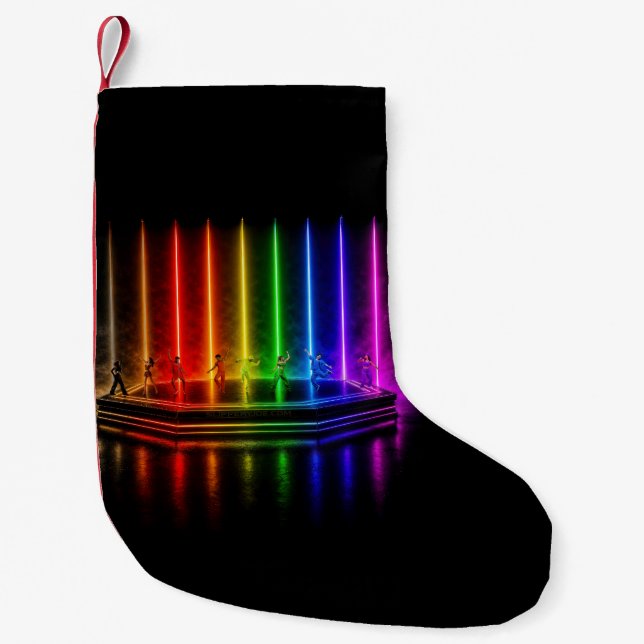 SlipperyJoe's dance performance celebrating Pride  Small Christmas Stocking (Front)