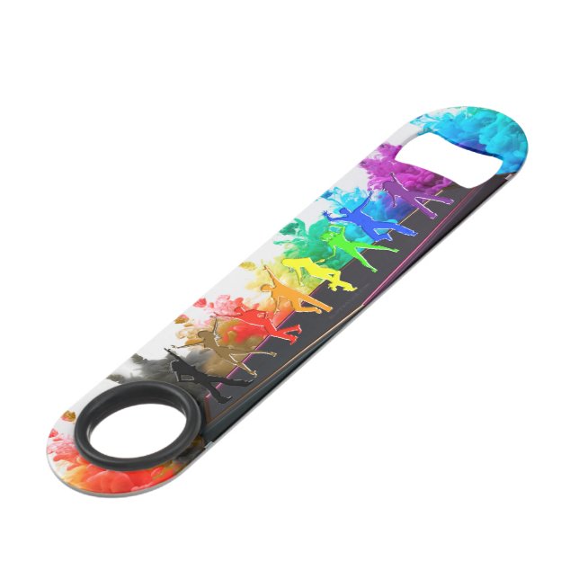 SlipperyJoe's  Dancing Pride Shadows gay gifts art (Front Angled)