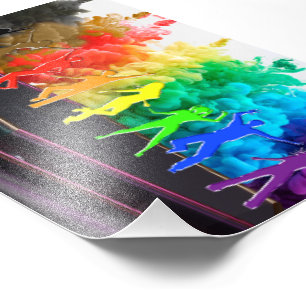 SlipperyJoe's Dancing Pride Shadows gay gifts art Photo Print