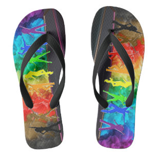 SlipperyJoe's  Dancing Pride Shadows gay gifts art Thongs