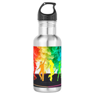 SlipperyJoe's Dancing Pride Shadows gay gifts arti 532 Ml Water Bottle
