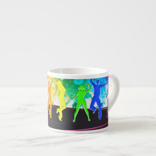 SlipperyJoe's Dancing Pride Shadows gay gifts arti Espresso Cup