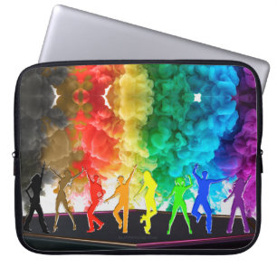 SlipperyJoe's Dancing Pride Shadows gay gifts arti Laptop Sleeve