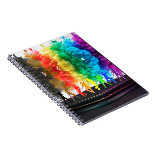 SlipperyJoe's Dancing Pride Shadows gay gifts arti Notebook