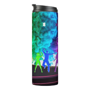 SlipperyJoe's Dancing Pride Shadows gay gifts arti Thermal Tumbler