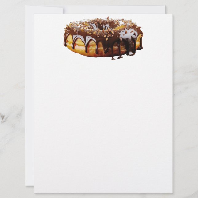 SlipperyJoe's decadent donut covered thick glossy  Custom Letterhead (Front)