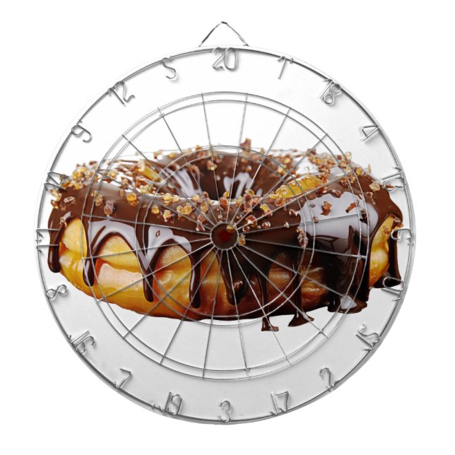 SlipperyJoe's decadent donut covered thick glossy  Dartboard (Front)