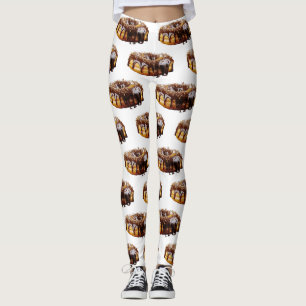 SlipperyJoe's decadent donut covered thick glossy  Leggings