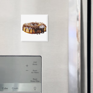 SlipperyJoe's decadent donut covered thick glossy  Magnet