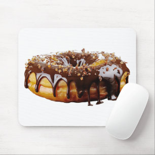 SlipperyJoe's decadent donut covered thick glossy  Mouse Pad