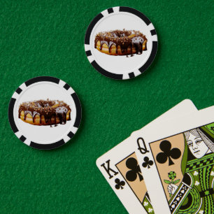 SlipperyJoe's decadent donut covered thick glossy Poker Chips