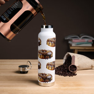 SlipperyJoe's decadent donut covered thick glossy Water Bottle