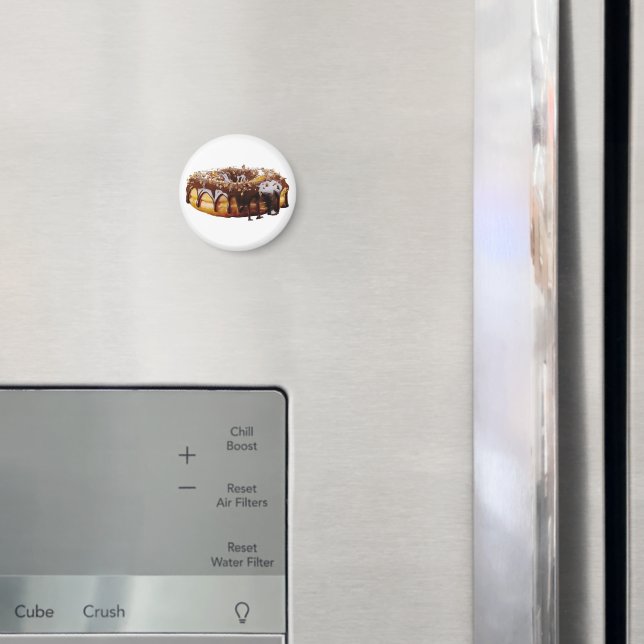 SlipperyJoe's decadent doughnut covered thick glos Magnet (In Situ (Fridge))