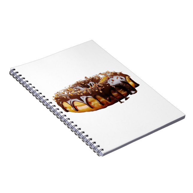 SlipperyJoe's decadent doughnut covered thick glos Notebook (Right Side)
