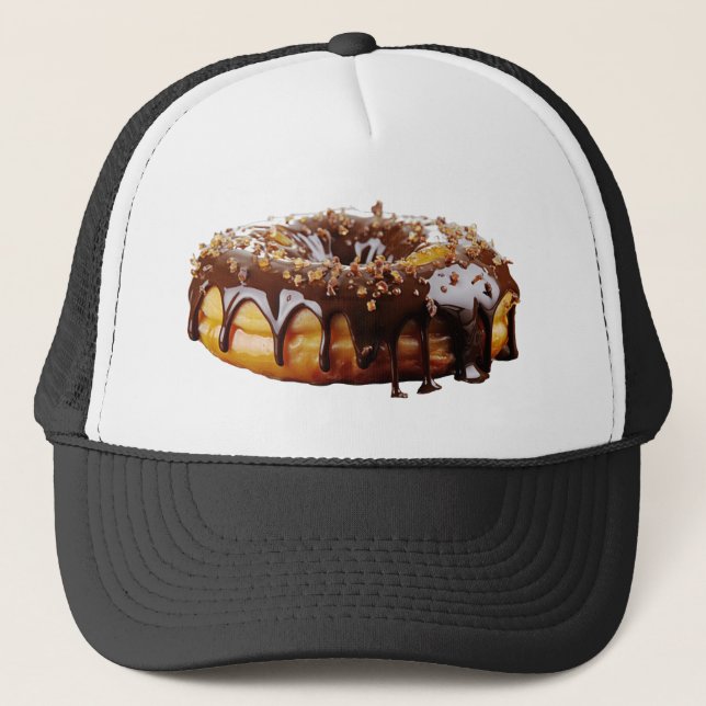 SlipperyJoe's decadent doughnut covered thick glos Trucker Hat (Front)