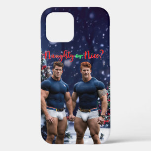 SlipperyJoe's decorated snow-covered Christmas tre iPhone 12 Pro Case
