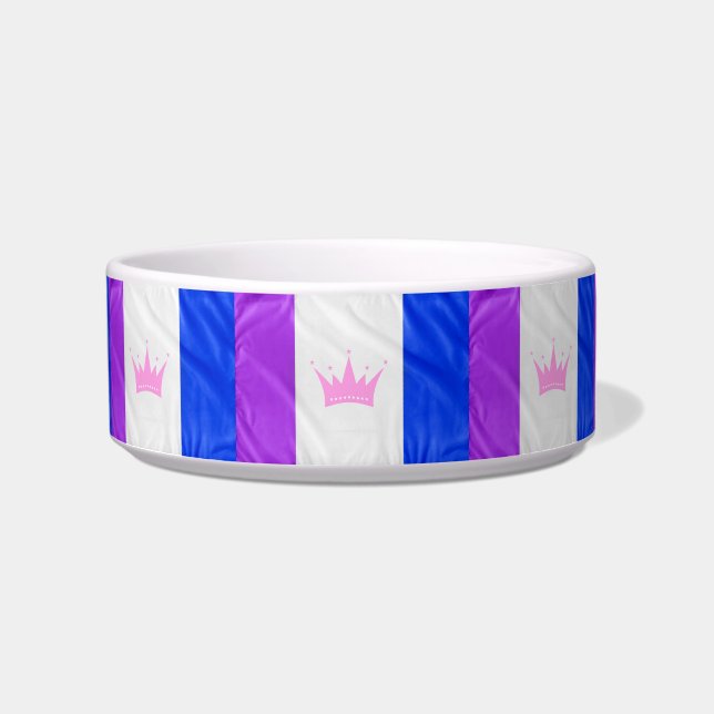 SlipperyJoe's drag culture pride flag purple spiri Bowl (Front)