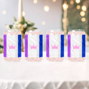 SlipperyJoe's drag culture pride flag purple spiri Can Glass