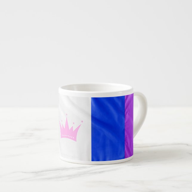 SlipperyJoe's drag culture pride flag purple spiri Espresso Cup (Front Right)