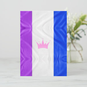 SlipperyJoe's drag culture pride flag purple spiri Holiday Card