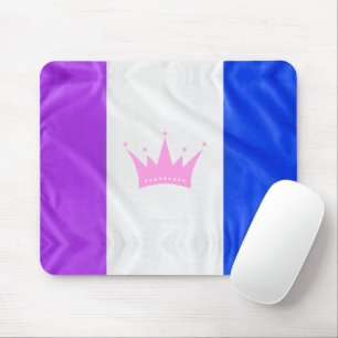 SlipperyJoe's drag culture pride flag purple spiri Mouse Pad