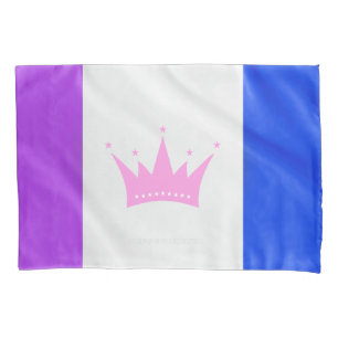 SlipperyJoe's drag culture pride flag purple spiri Pillowcase