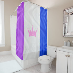 SlipperyJoe's drag culture pride flag purple spiri Shower Curtain