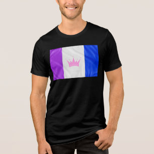 SlipperyJoe's drag culture pride flag purple spiri Tri-Blend Shirt