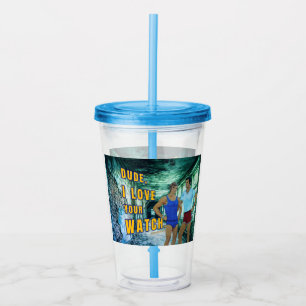 SlipperyJoe's dude love your watch LGBTQIA artisti Acrylic Tumbler